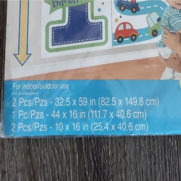 1st Birthday Wall Decorating Kit - 5 Giant Piece Set - Picture 3 of 3